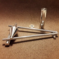 Experimento de fisica duplo cone alumnio